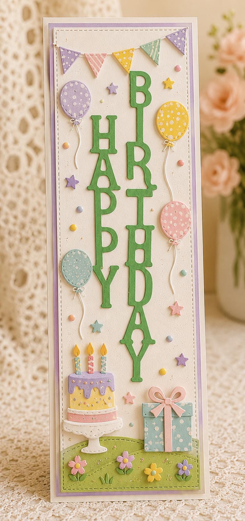Happy Birthday Metal Die Cut | Scrapbooking Card Making