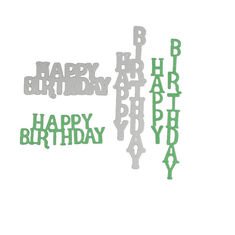Happy Birthday Metal Die Cut | Scrapbooking Card Making