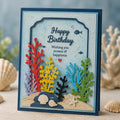 Coral & Sea Grass Metal Die Cut | Scrapbooking Card Making
