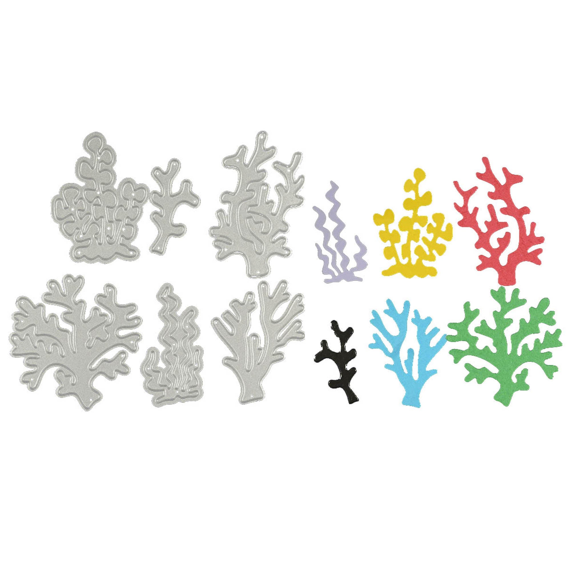 Coral & Sea Grass Metal Die Cut | Scrapbooking Card Making