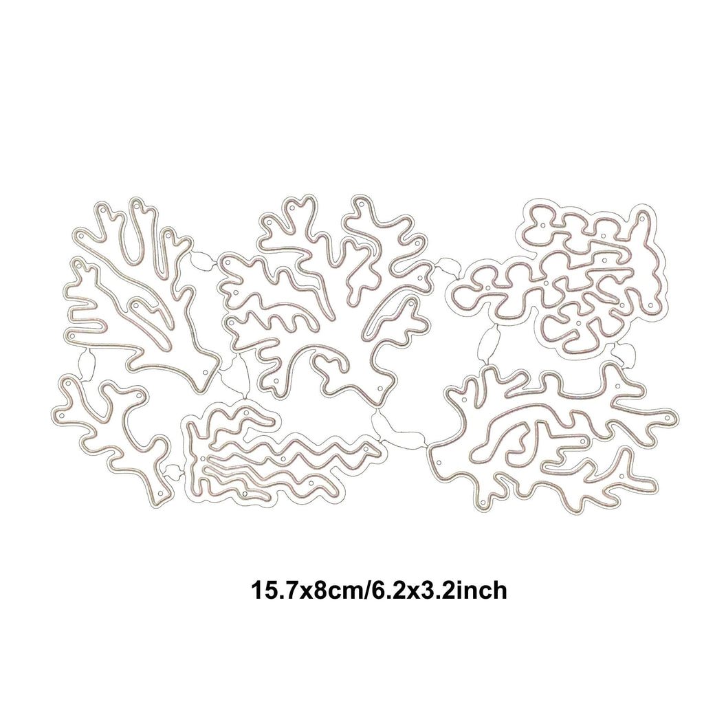 Coral & Sea Grass Metal Die Cut | Scrapbooking Card Making