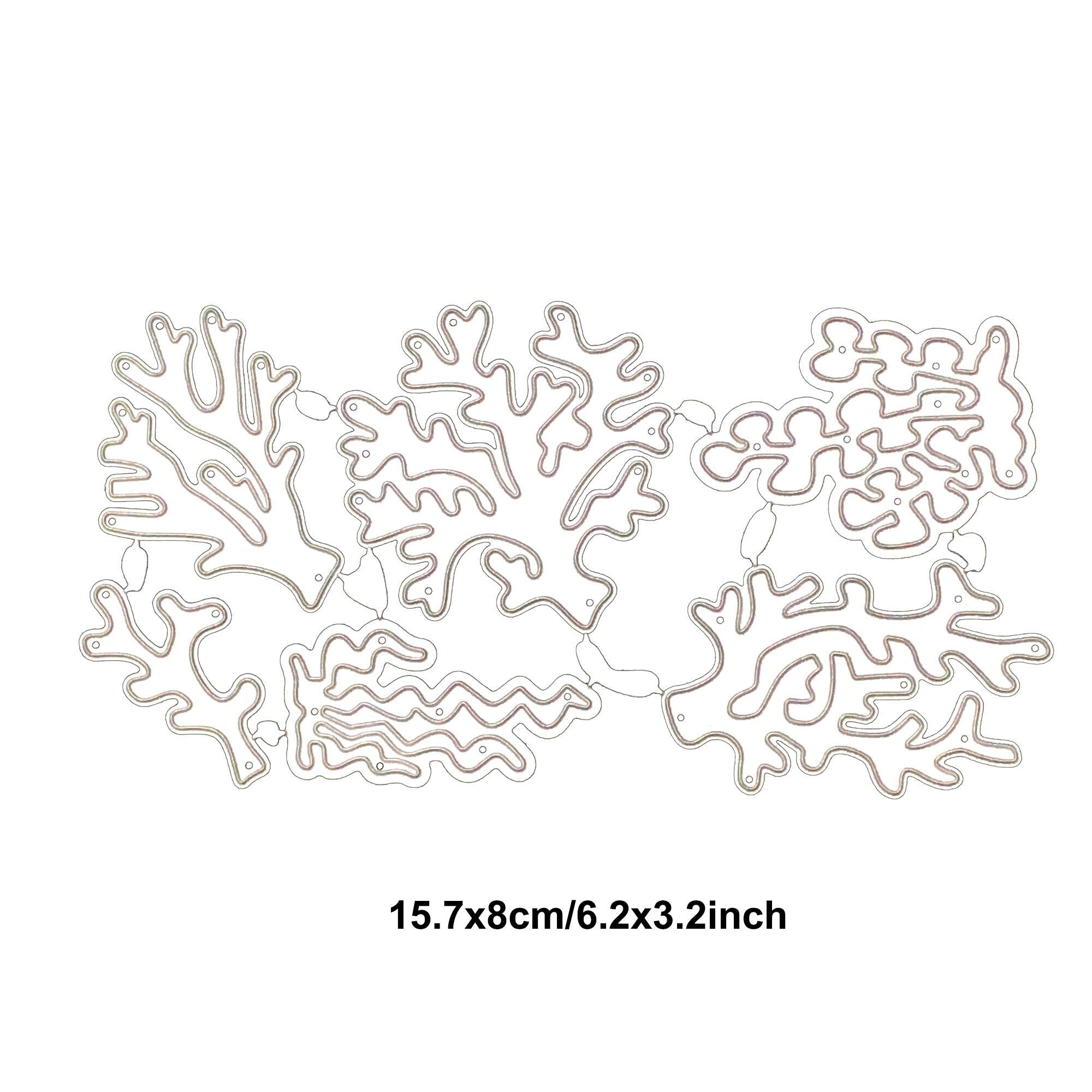 Coral & Sea Grass Metal Die Cut | Scrapbooking Card Making