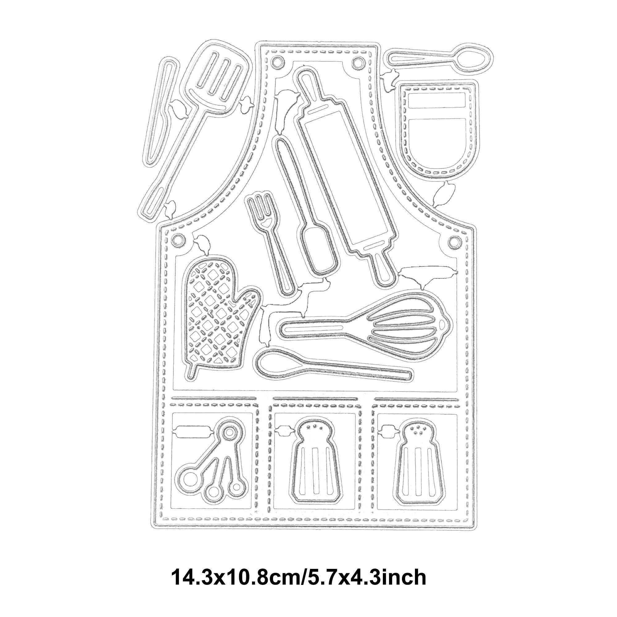 Kitchen Tools Metal Die Cut | Scrapbooking Card Making