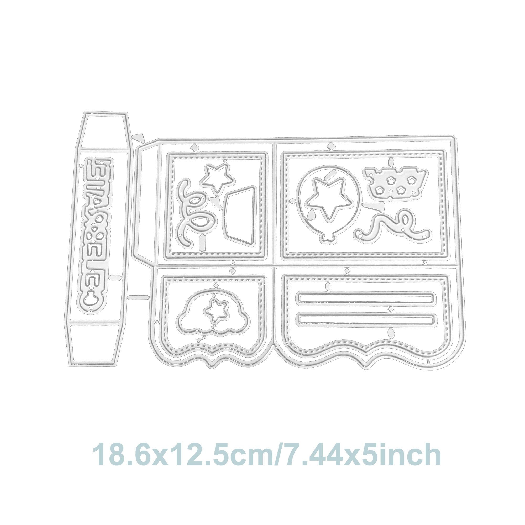 Surprise Box Metal Die Cut | Scrapbooking Card Making Stencil