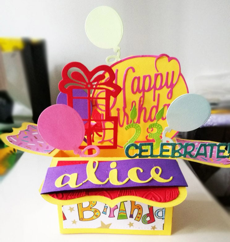 Surprise Box Metal Die Cut | Scrapbooking Card Making Stencil