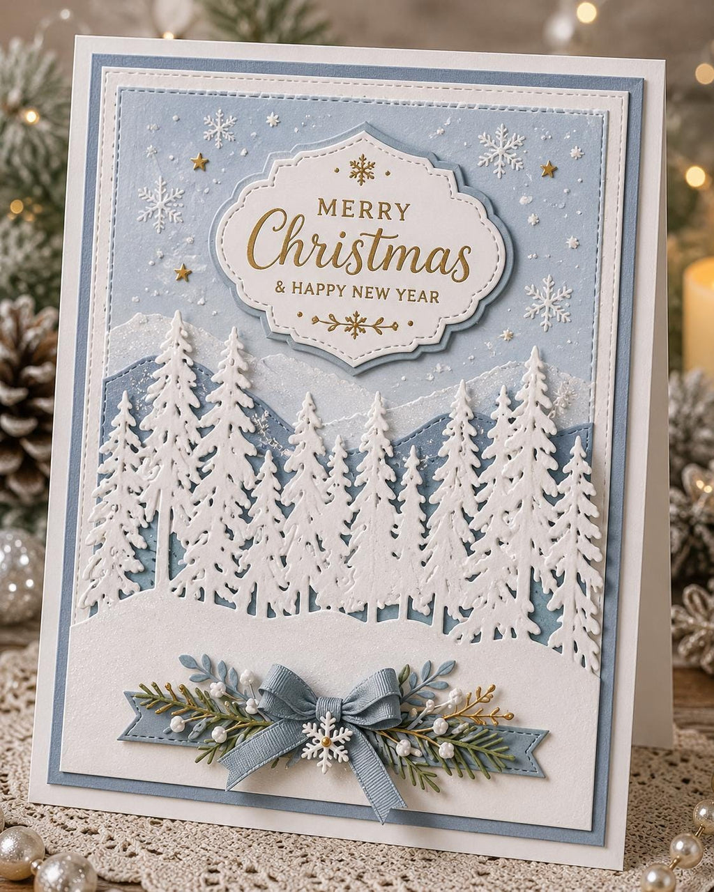 Forest Woods Border Metal Die Cut | Scrapbooking Card Making