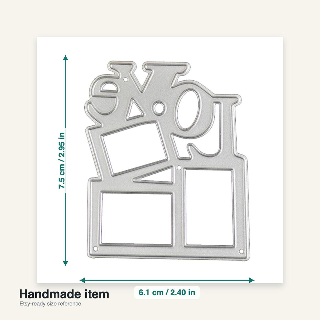 Love Frame Metal Cutting Die for Cards and Scrapbooks