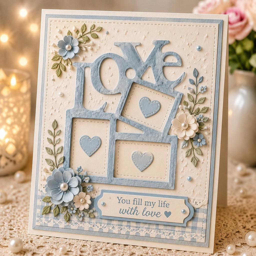 Love Frame Metal Cutting Die for Cards and Scrapbooks