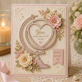 Heart Globe Metal Die Cut | Scrapbooking Card Making