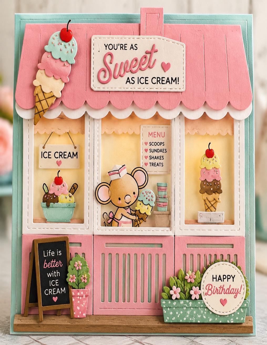 Sweet Home Flower Shop Metal Cutting Die | Scrapbooking, Card Making Tool