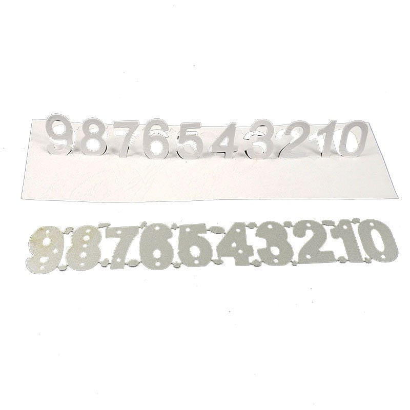 Pop-up Stand Up Number Die Cut | Metal Scrapbooking Dies