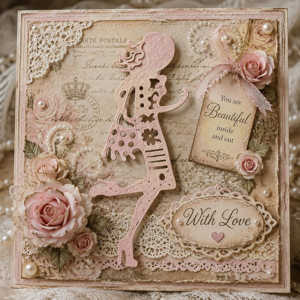 Lady Metal Die Cut | Scrapbooking Card Making