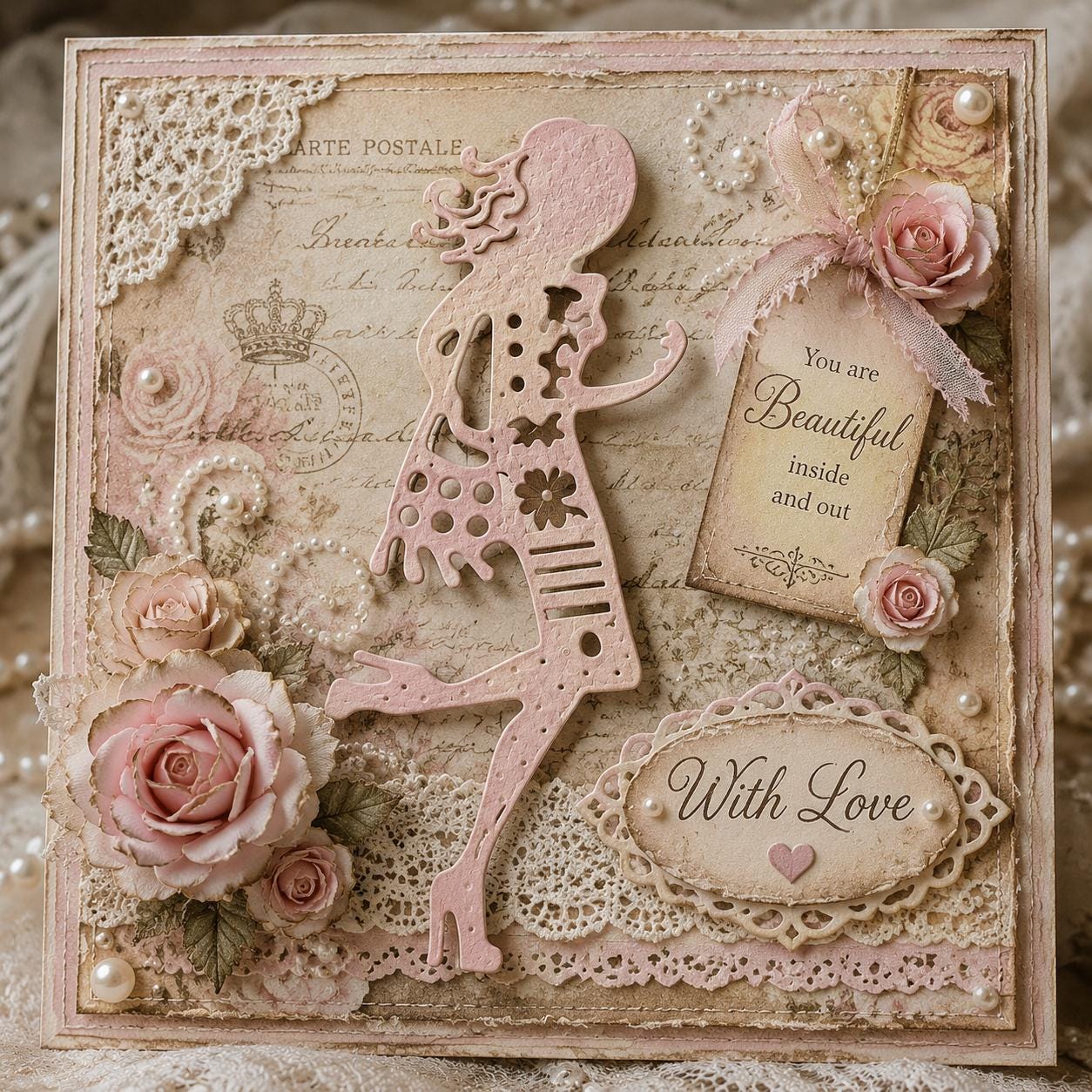 Lady Metal Die Cut | Scrapbooking Card Making