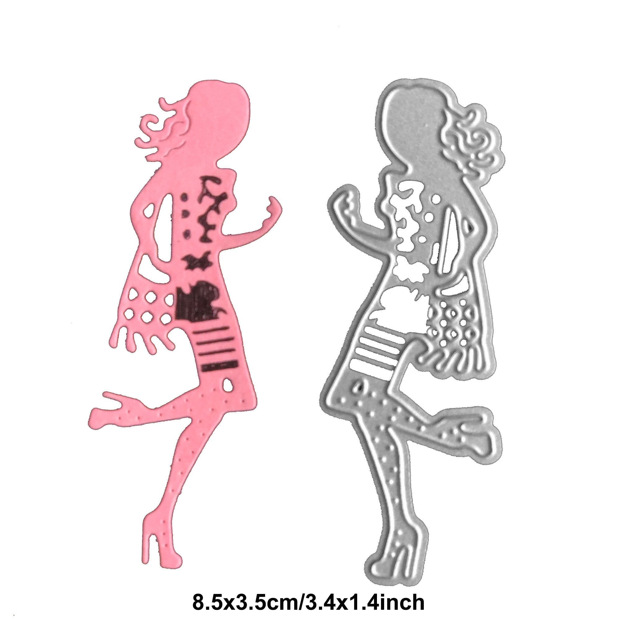 Lady Metal Die Cut | Scrapbooking Card Making