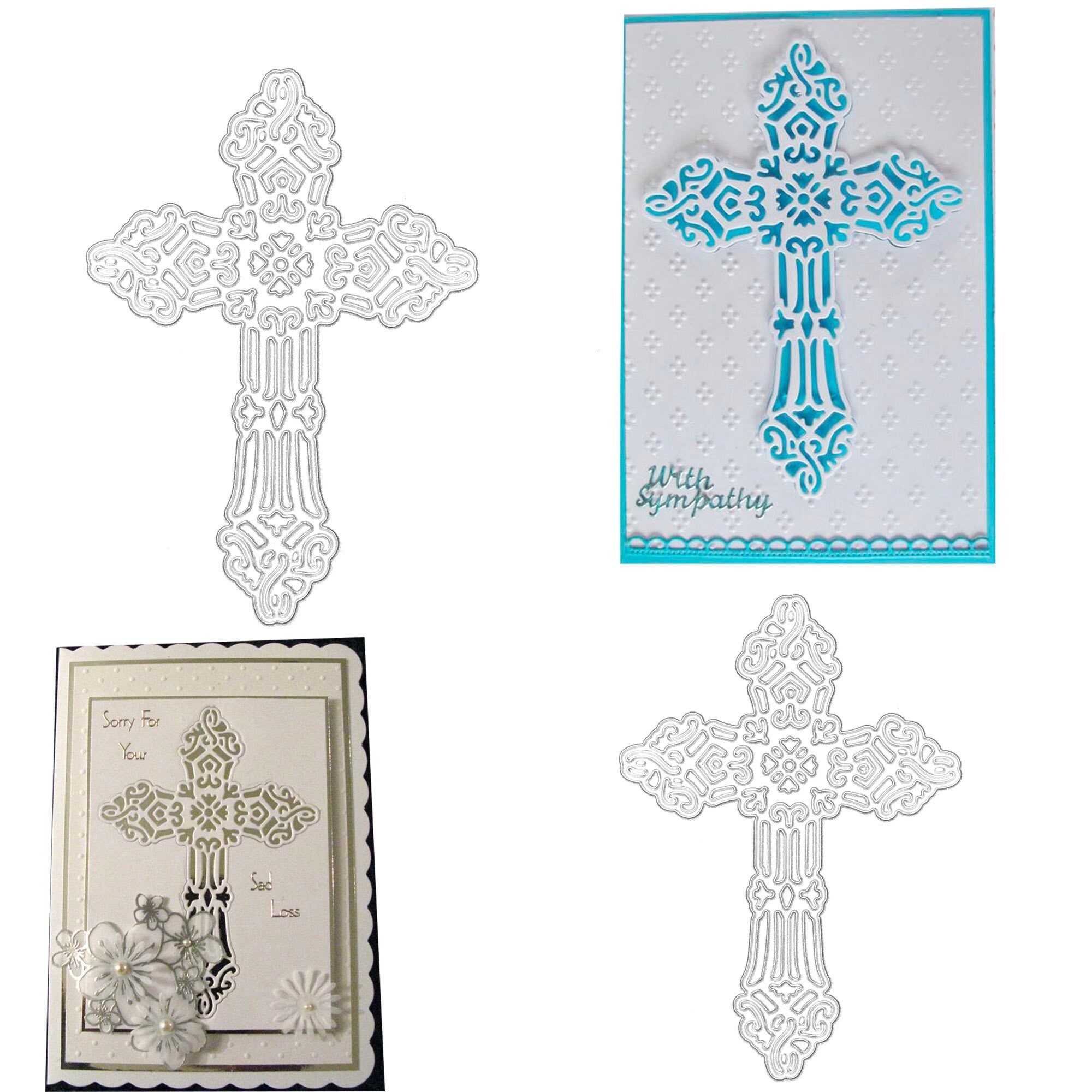 Cross Metal Die Cut | Scrapbooking, Card Making