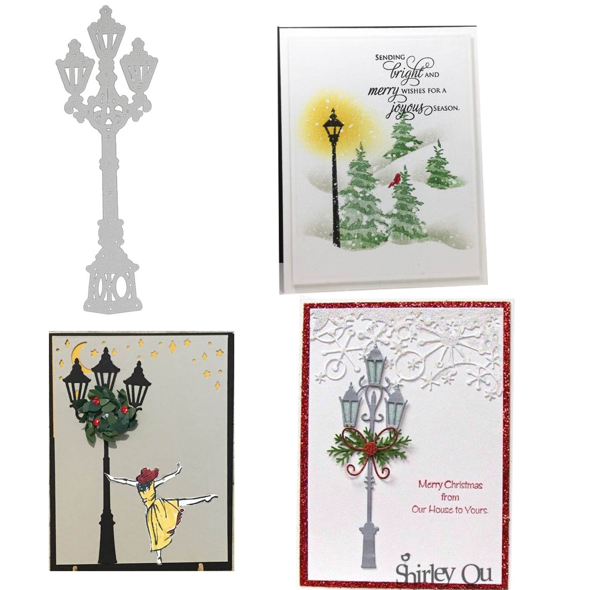 Street Light Metal Die Cut | Scrapbooking Card Making