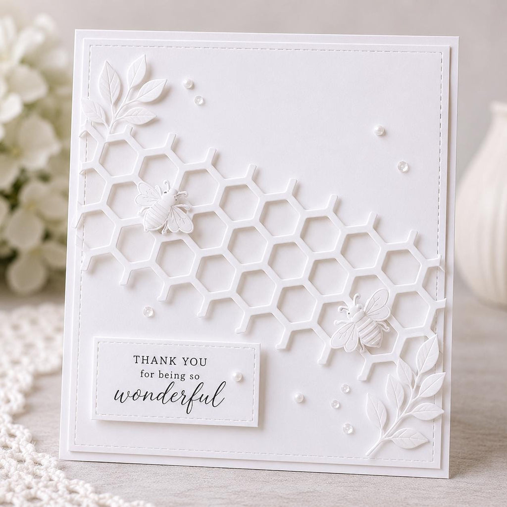 Honeycomb Background Metal Die Cut | Scrapbooking & Card Making