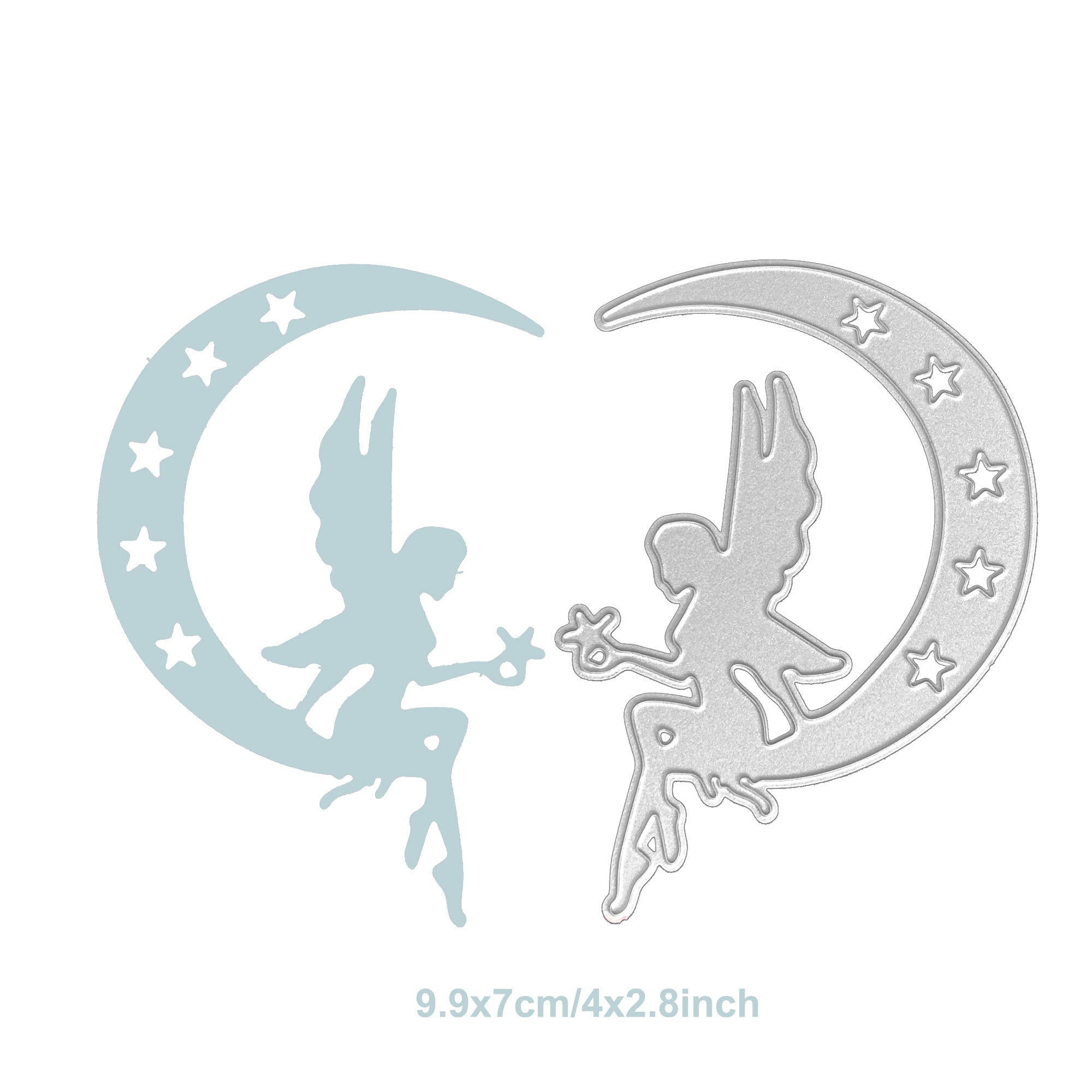 Fairy on Moon Metal Die Cut | Scrapbooking, Card Making