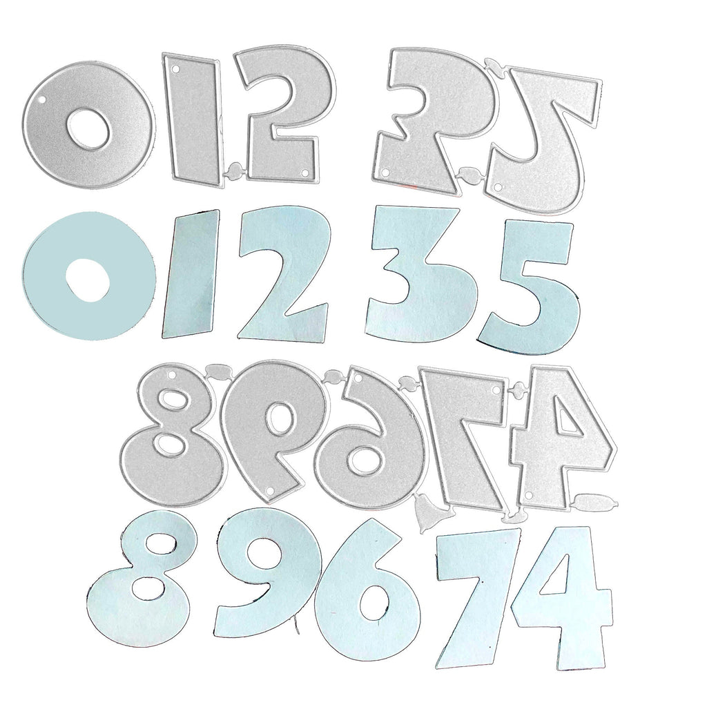 Metal Number Die Cut Set | Scrapbooking Card Making