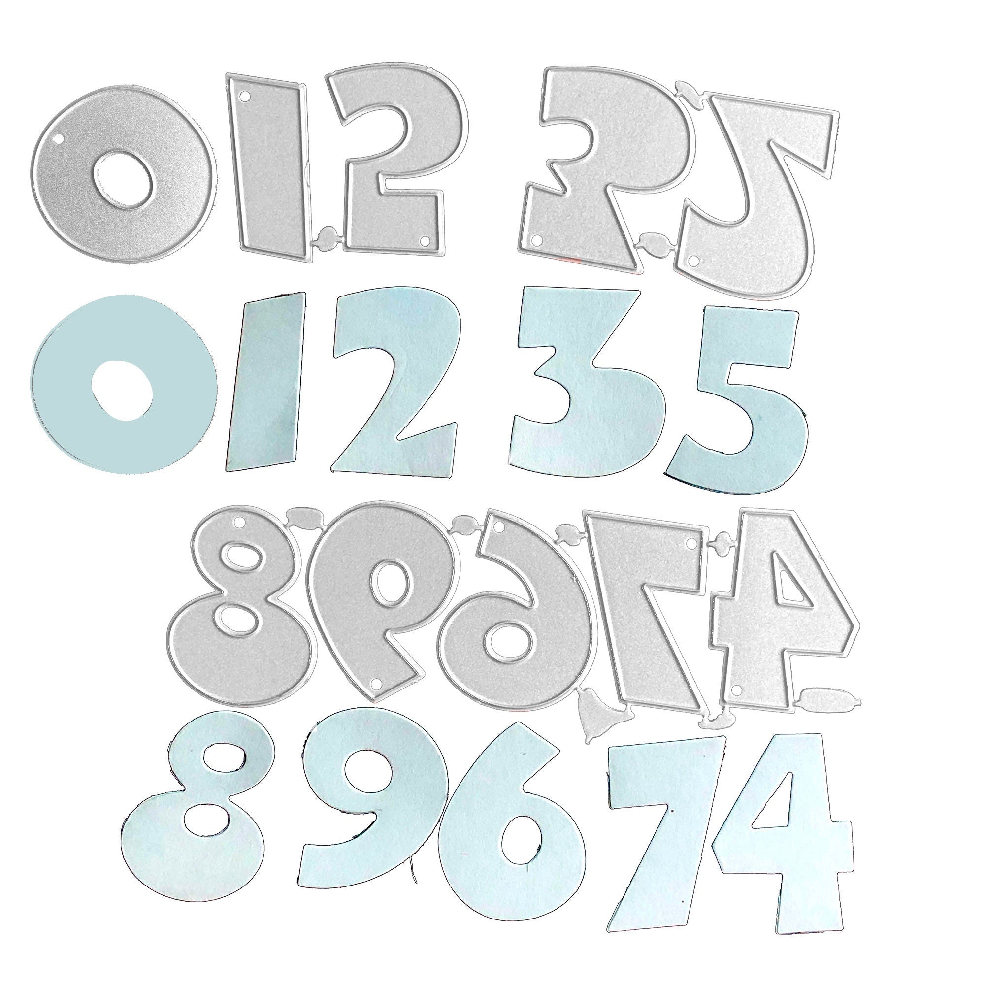 Metal Number Die Cut Set | Scrapbooking Card Making