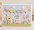 Heart Balloon Alphabet Metal Die Cut | Scrapbooking, Card Making