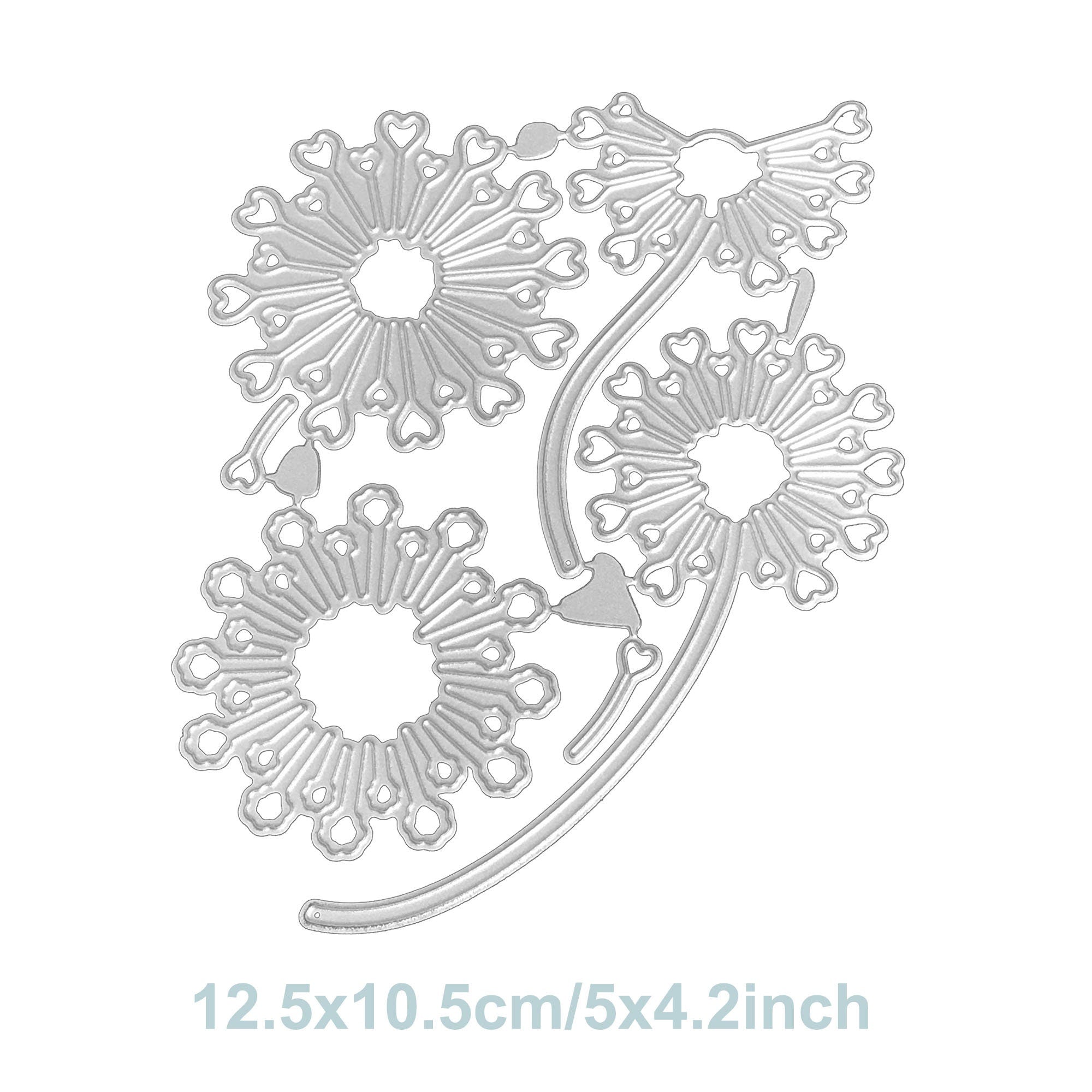 Flower with Stem Metal Die Cut | Scrapbooking, Card Making
