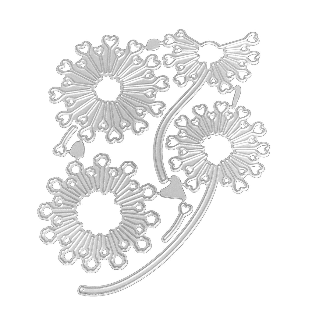 Flower with Stem Metal Die Cut | Scrapbooking, Card Making