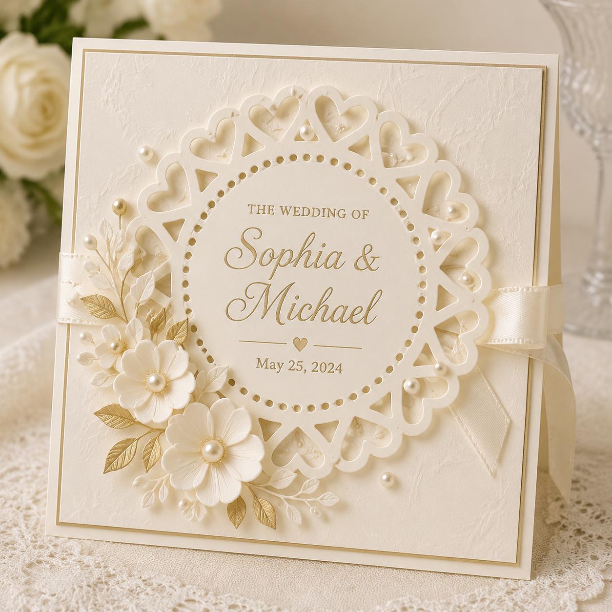 Heart Edge Circle Metal Die Cut | Scrapbooking, Card Making