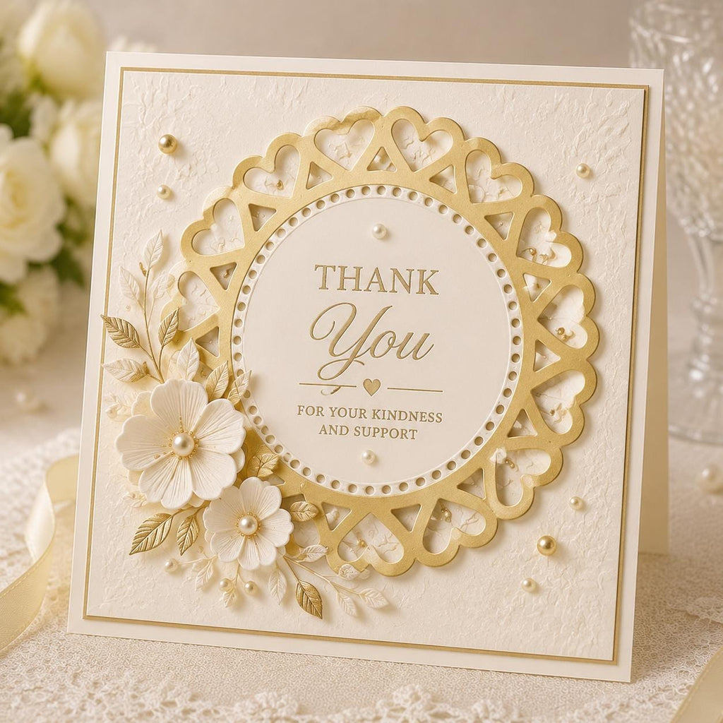 Heart Edge Circle Metal Die Cut | Scrapbooking, Card Making