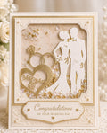 Wedding Couple Metal Die Cut | Scrapbooking Card Making