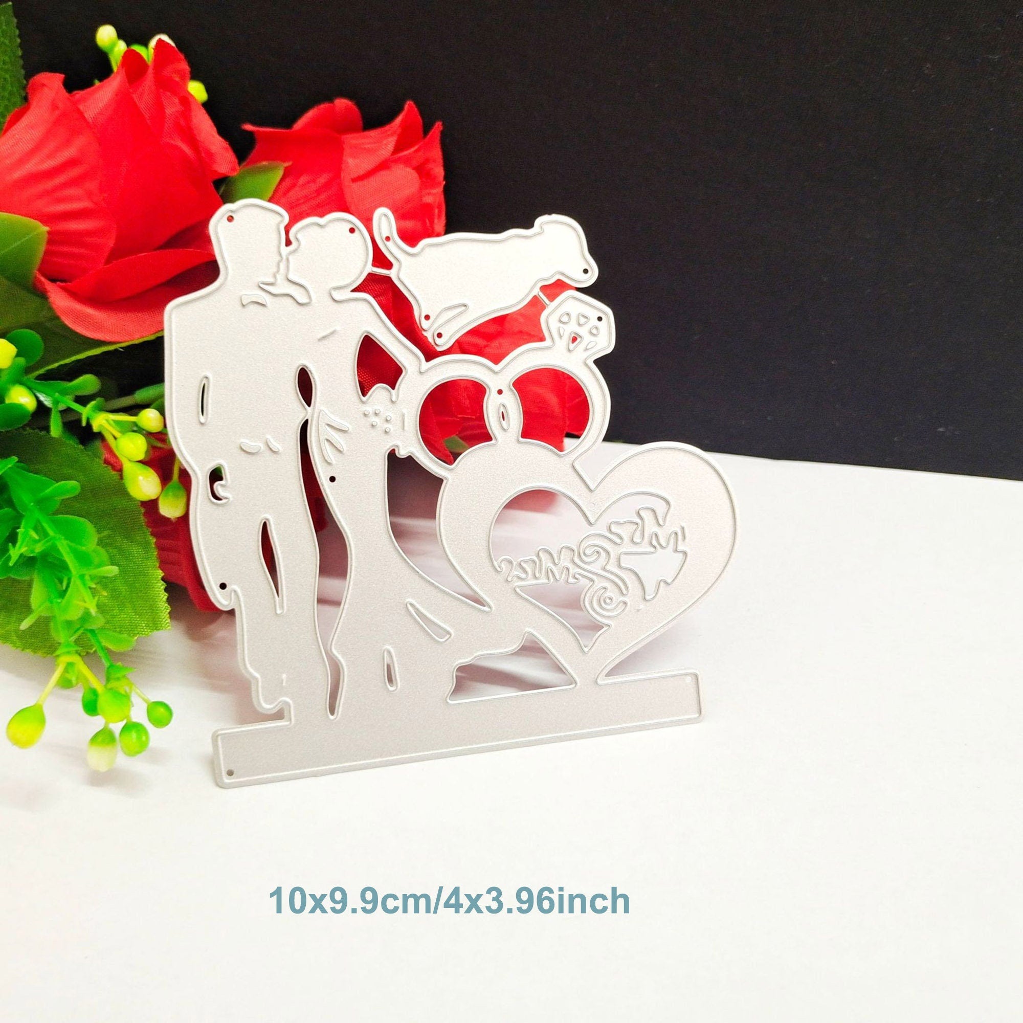 Wedding Couple Metal Die Cut | Scrapbooking Card Making
