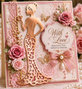 Elegant Woman Metal Die Cut | Card Making, Scrapbooking