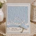 Rain Drop Background Metal Die Cut | Scrapbooking Card Making
