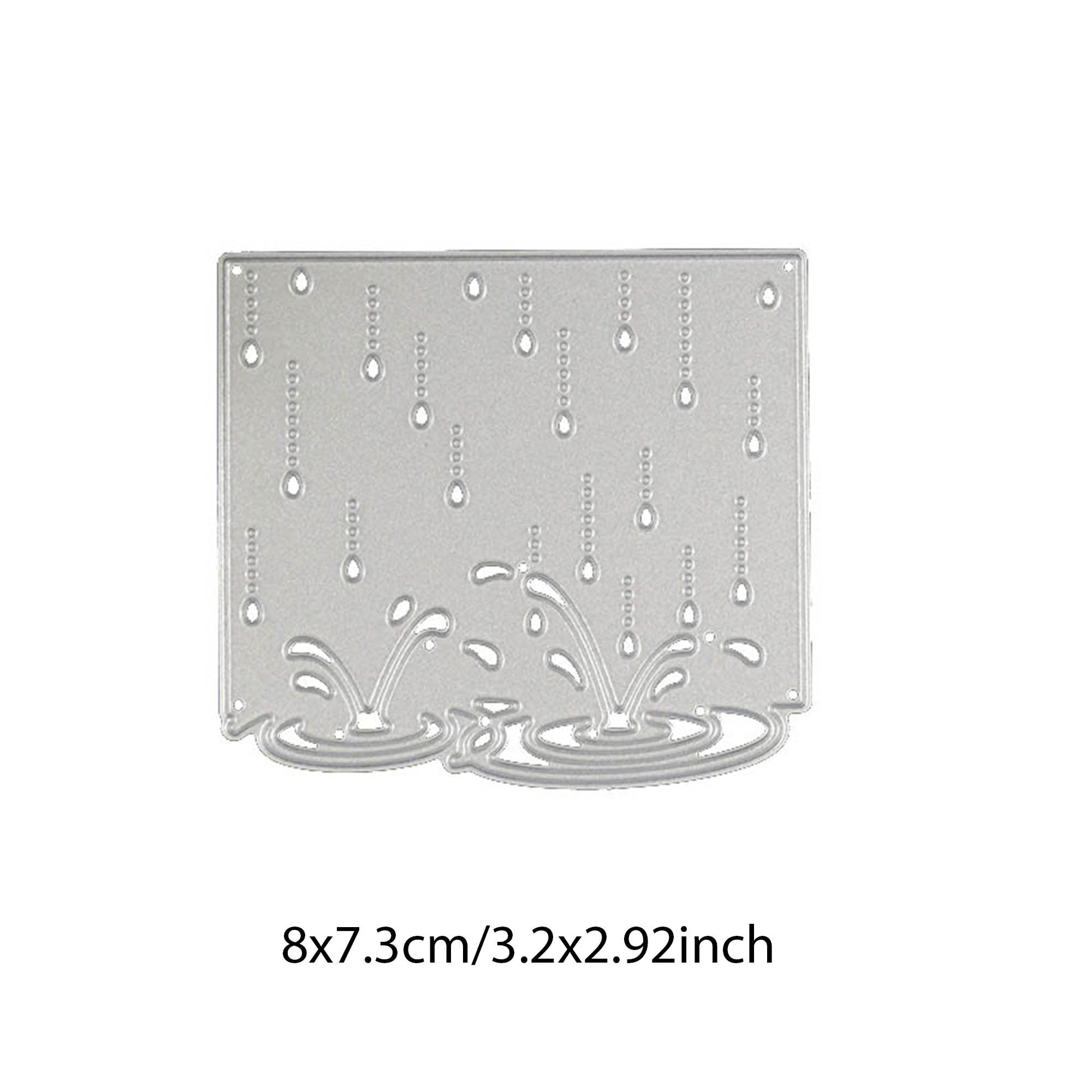 Rain Drop Background Metal Die Cut | Scrapbooking Card Making