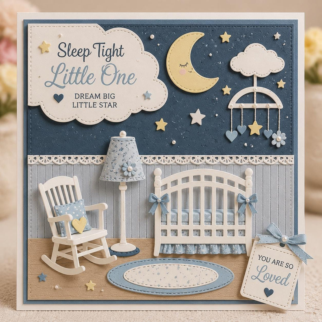 Mini Baby Crib Metal Cutting Die for Cards and Scrapbooks