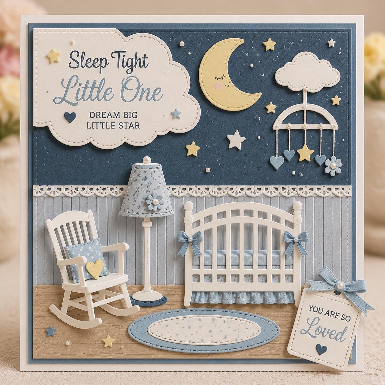 Mini Baby Crib Metal Cutting Die for Cards and Scrapbooks