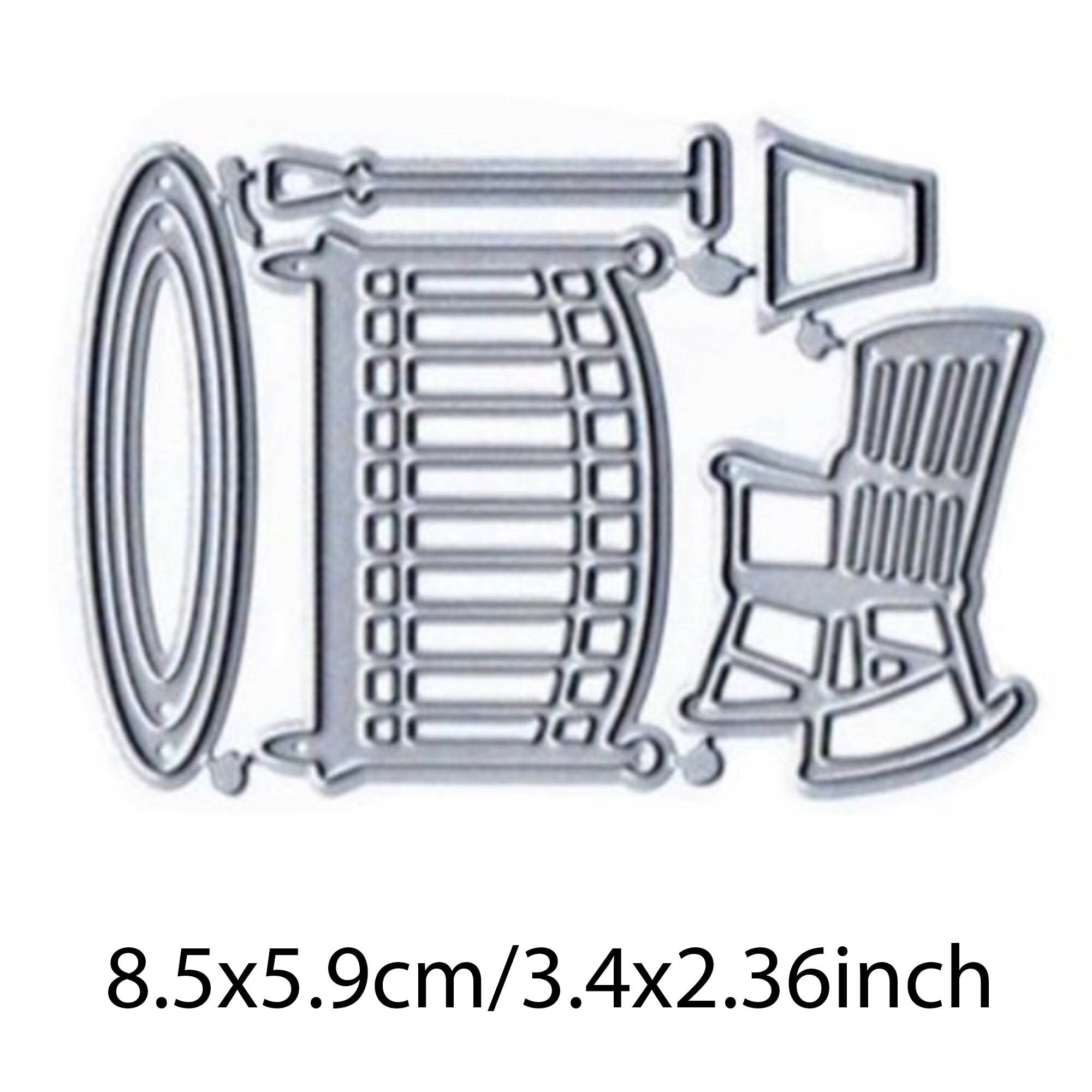 Mini Baby Crib Metal Cutting Die for Cards and Scrapbooks