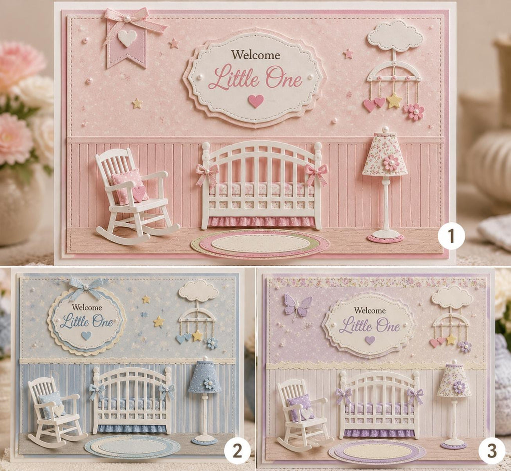 Mini Baby Crib Metal Cutting Die for Cards and Scrapbooks