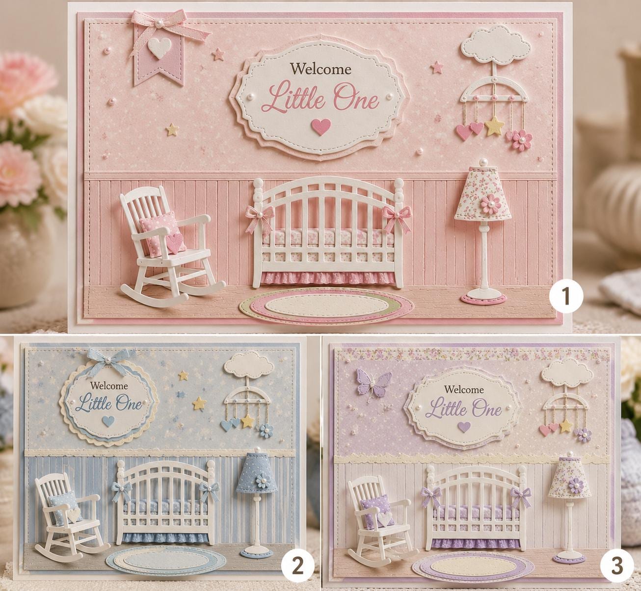 Mini Baby Crib Metal Cutting Die for Cards and Scrapbooks