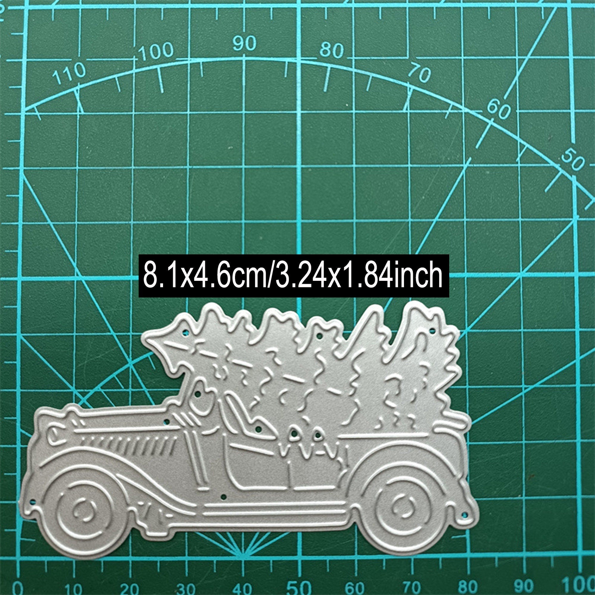 Christmas Tree Car Metal Cutting Die for Holiday Cards