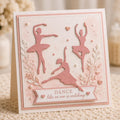 Dancing Girl Metal Cutting Die, Figure Stencil for Scrapbook Cards