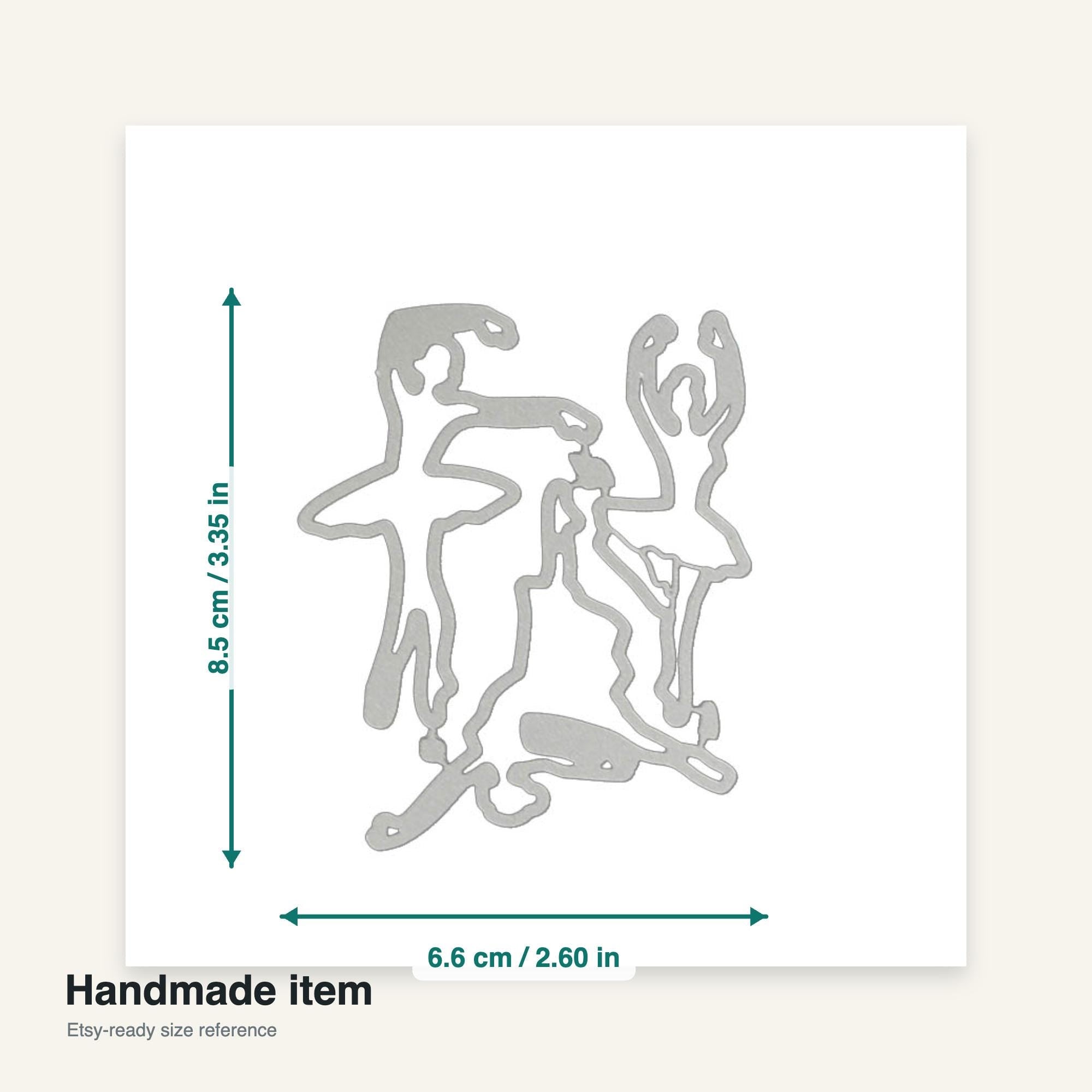 Dancing Girl Metal Cutting Die, Figure Stencil for Scrapbook Cards