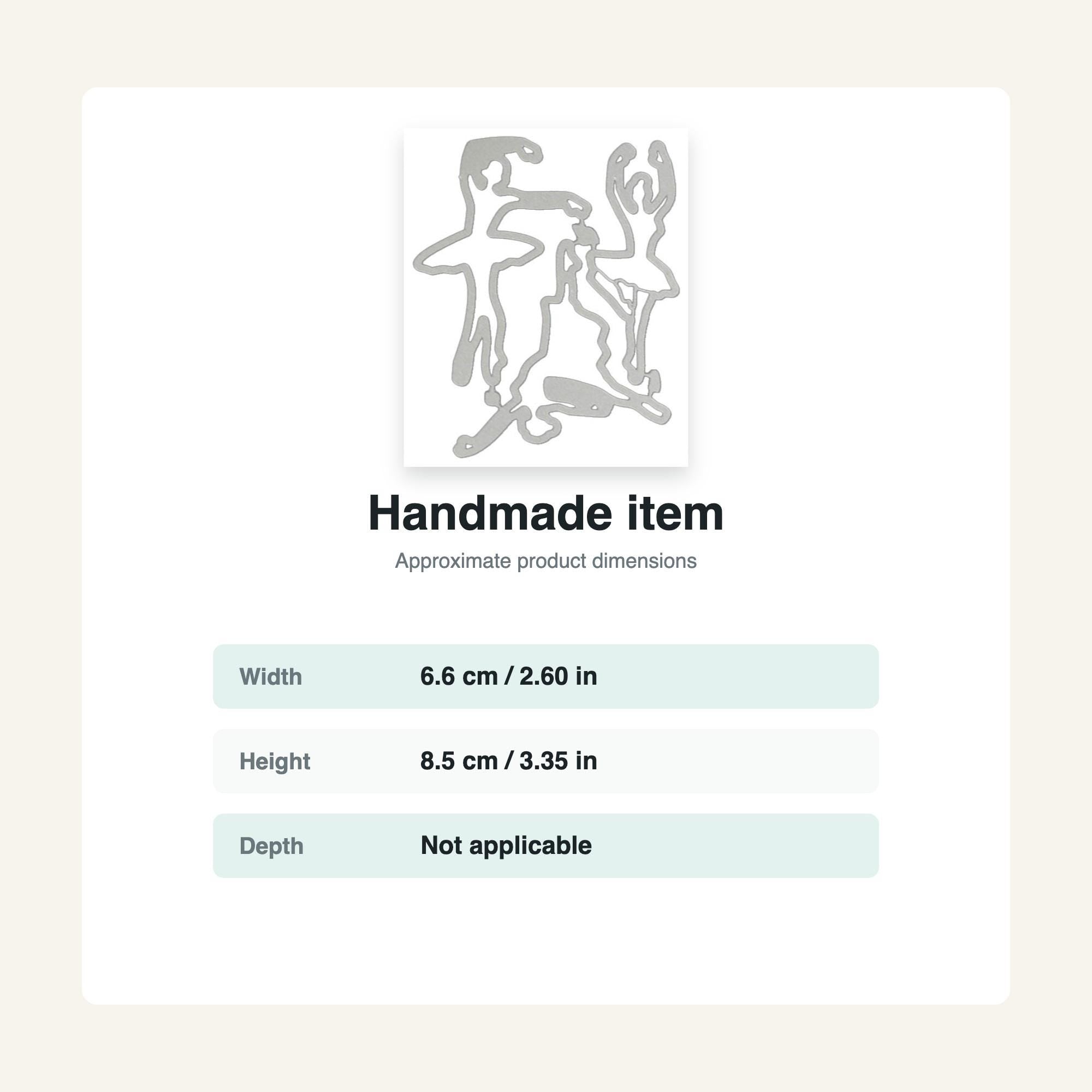 Dancing Girl Metal Cutting Die, Figure Stencil for Scrapbook Cards