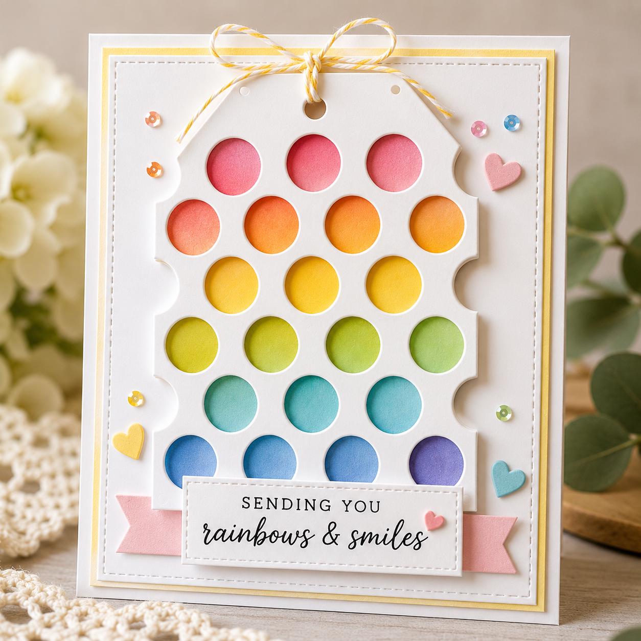 Tag Metal Cutting Die, Gift Tag Stencil with Holes for Cards