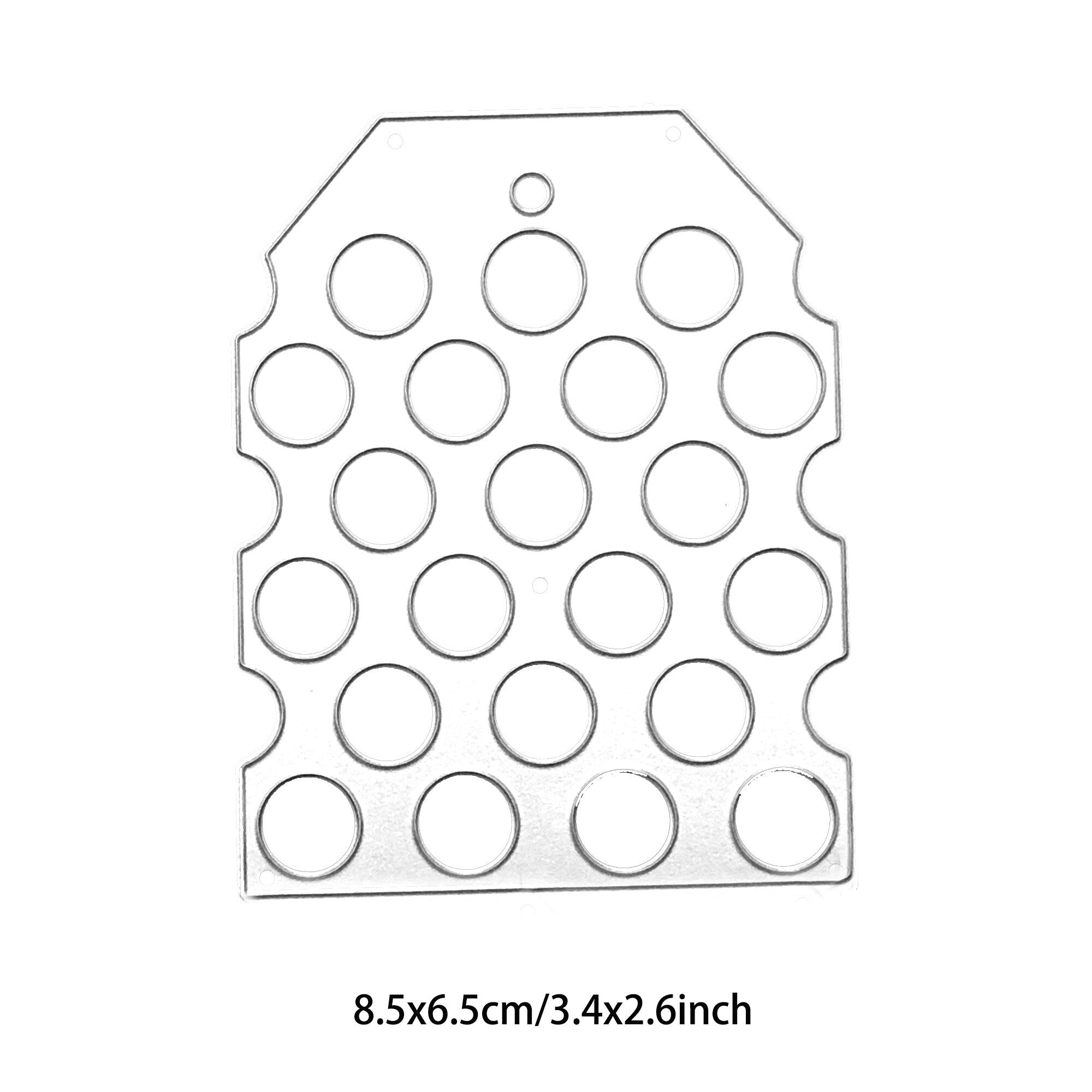 Tag Metal Cutting Die, Gift Tag Stencil with Holes for Cards