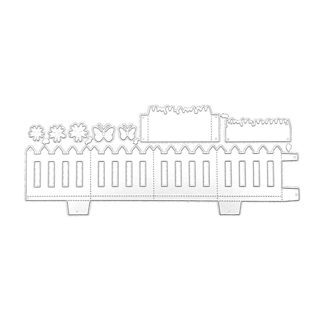 Fence Metal Die Cutting Template for Scrapbooking, Embossing, Paper Crafts (Carbon Steel)