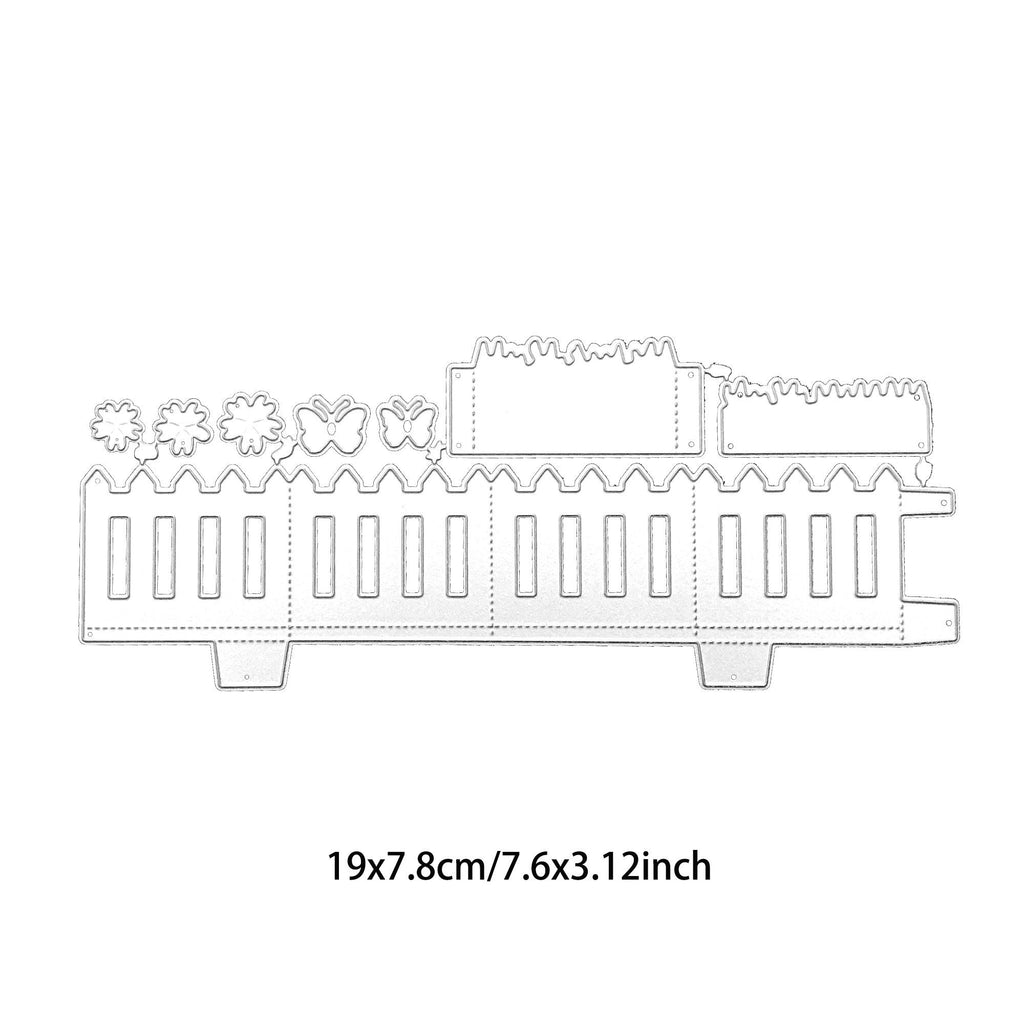 Fence Metal Die Cutting Template for Scrapbooking, Embossing, Paper Crafts (Carbon Steel)