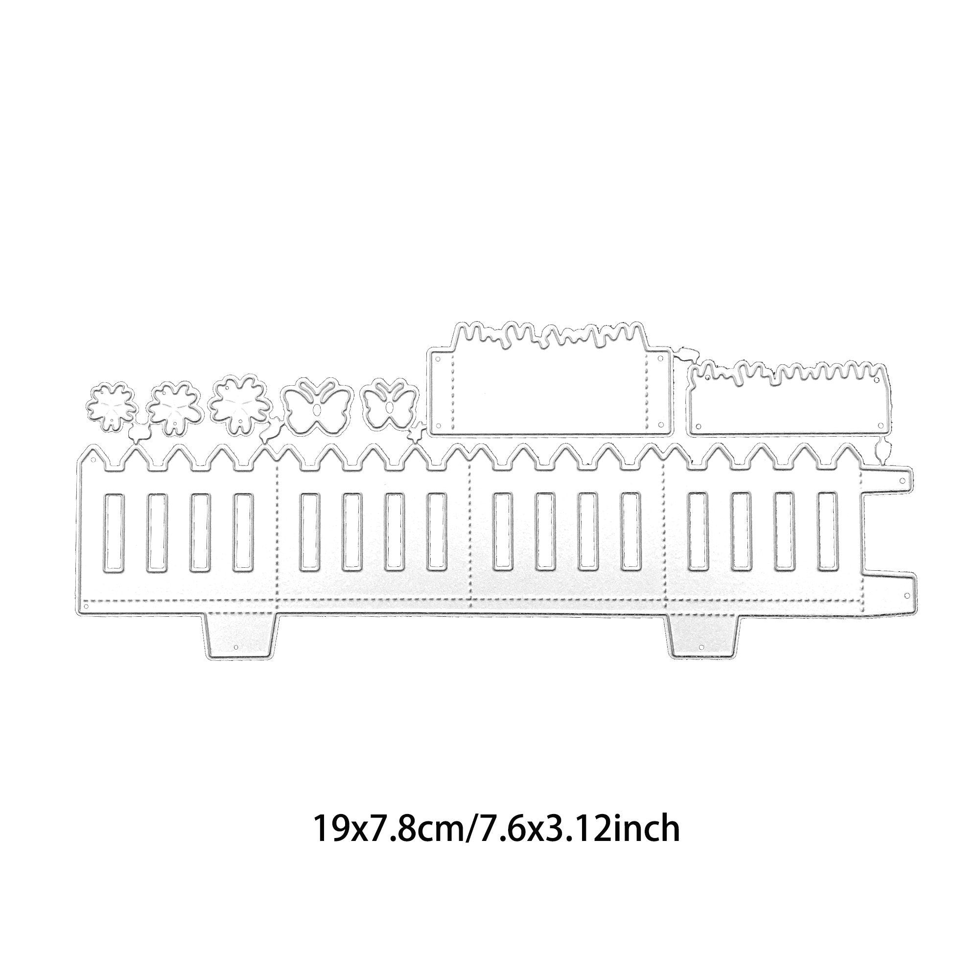 Fence Metal Die Cutting Template for Scrapbooking, Embossing, Paper Crafts (Carbon Steel)