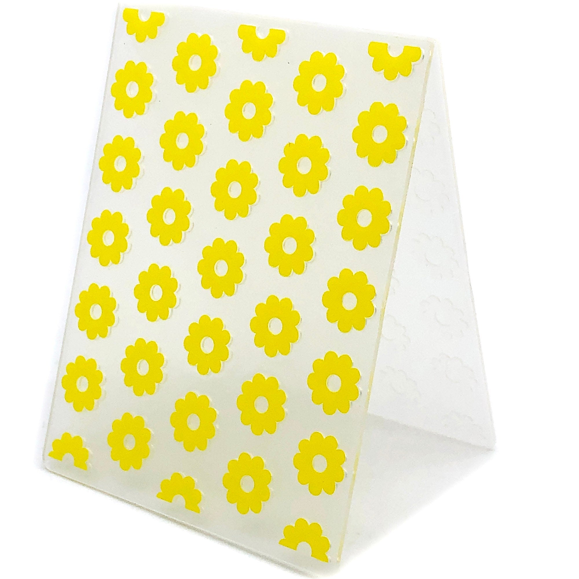 Sunflower Embossing Folder, DIY Craft Stencil (4x3 inch)