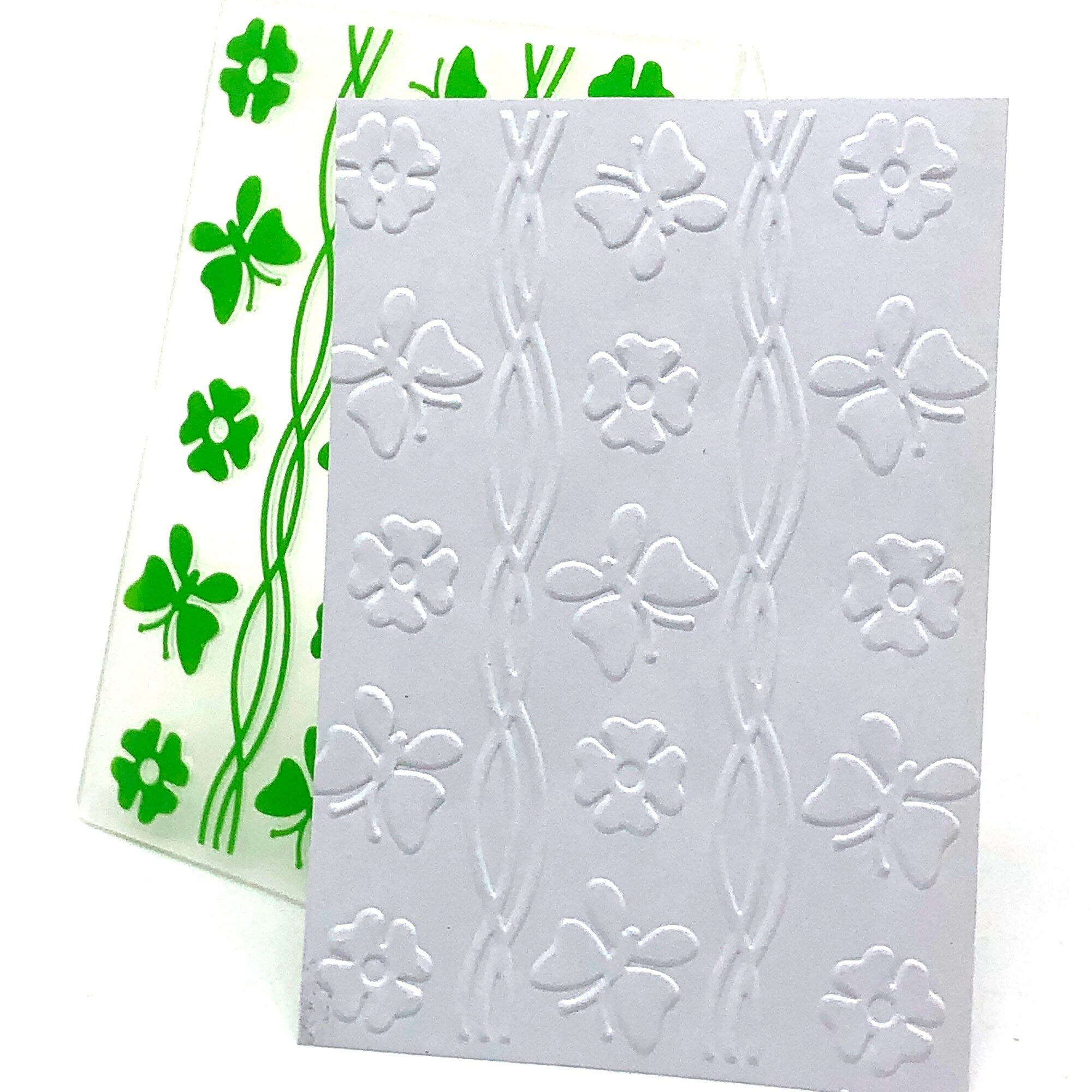 Butterfly Vine Embossing Folder 4x3 Inch for DIY Cardmaking & Scrapbooking
